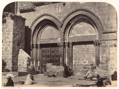 Entrance to the Church of the Holy Sepulchre by Sgt. James M. McDonald